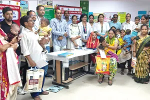 कुपोषित बच्चों के लिए नागरिक अस्पताल में टीबी जांच कैंप आयोजित 